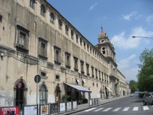 Left facade of monastery, 2008